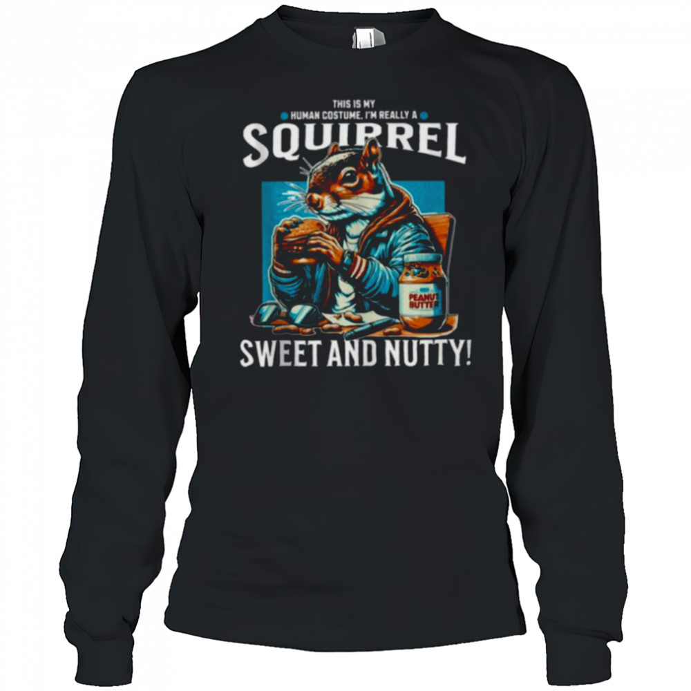 Funny Peanuts And Squirrel Shirt Long Sleeved