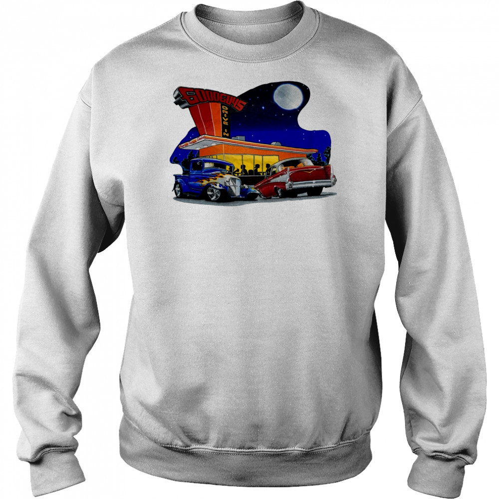 Good Guys Drive In Diner car spell out shirt Hoodie