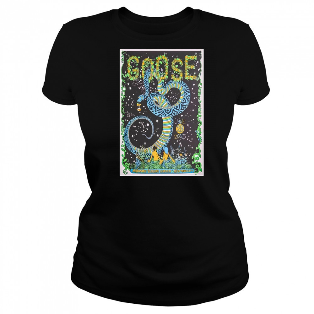 Goose June 28 2025 Madison Square Garden New York City Poster T-Shirt Women's T-shirt