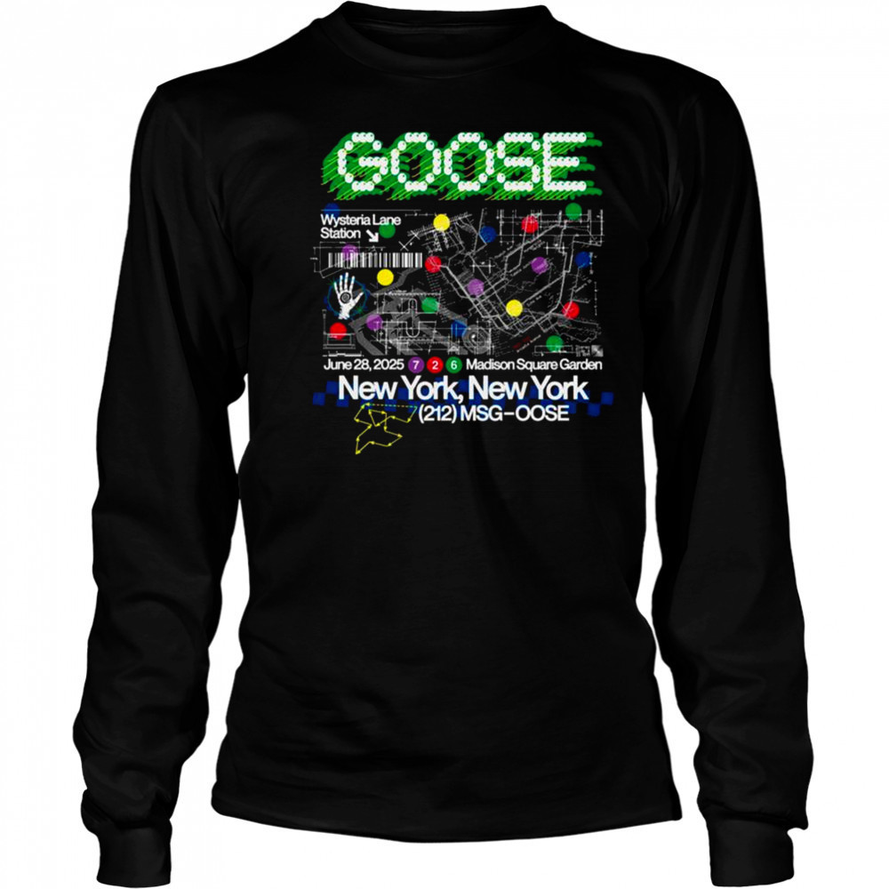 Goose Tour June 28 2025 New York NY T-Shirt Long Sleeved