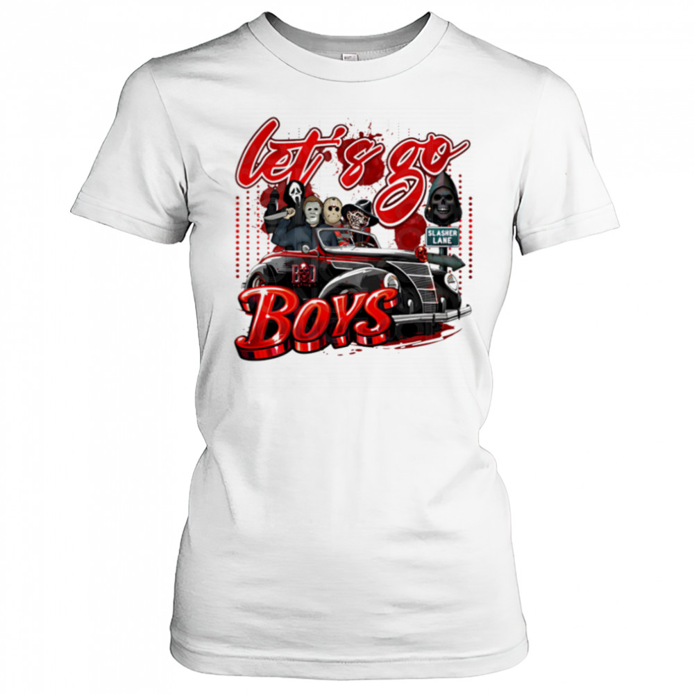 Horror movie characters Let’s go boy shirt Women's T-shirt