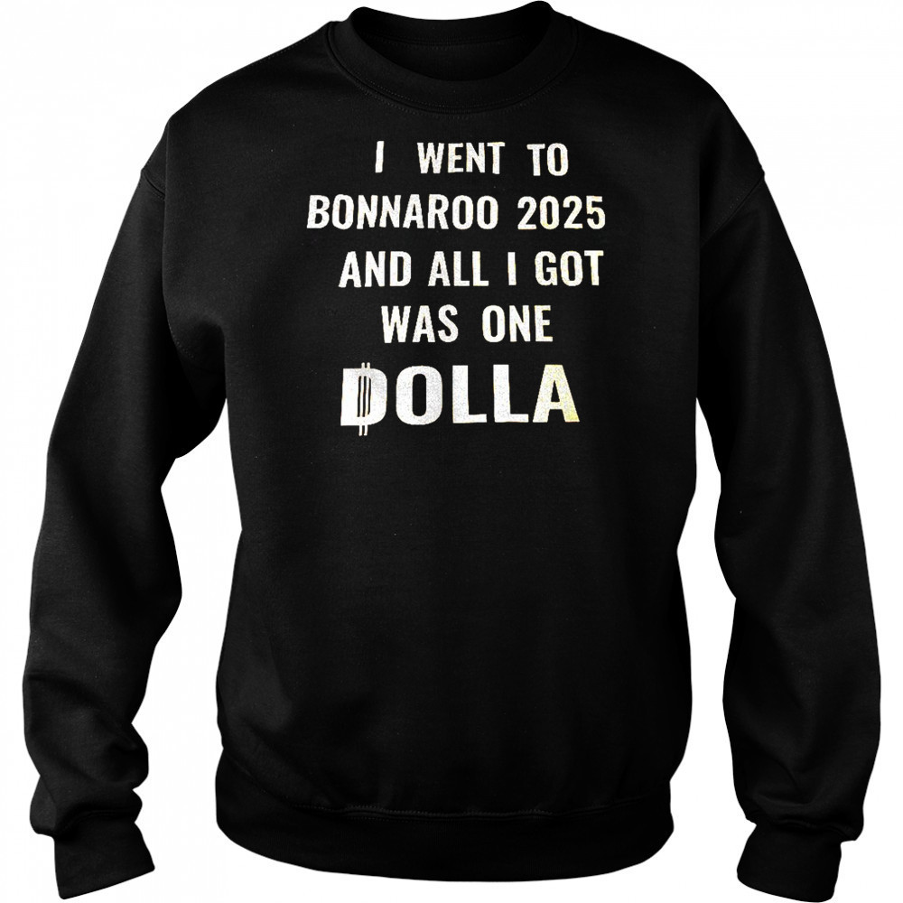 I went to bonnaroo 2025 and all I got was one dolla shirt Hoodie