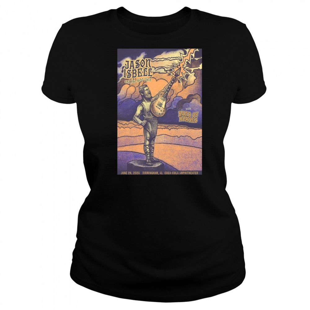 Jason Isbell Concert Poster June 28 2025 Birmingham AL Coca-Cola Amphitheater T-Shirt Women's T-shirt
