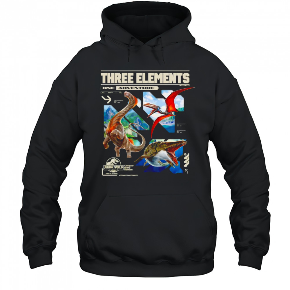 Jurassic World Rebirth 3 Elements shirt Hoodie