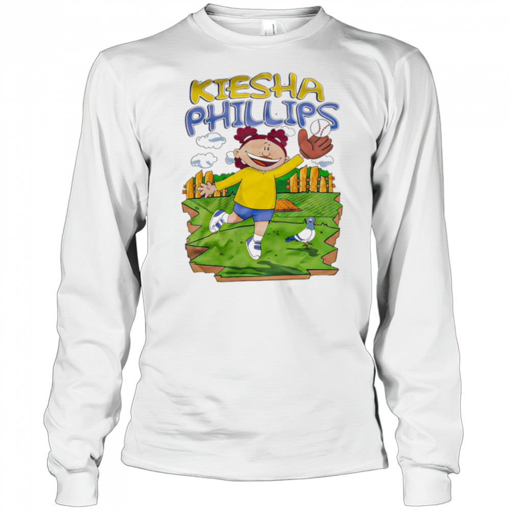 Kiesha Phillips baseball cartoon shirt Long Sleeved