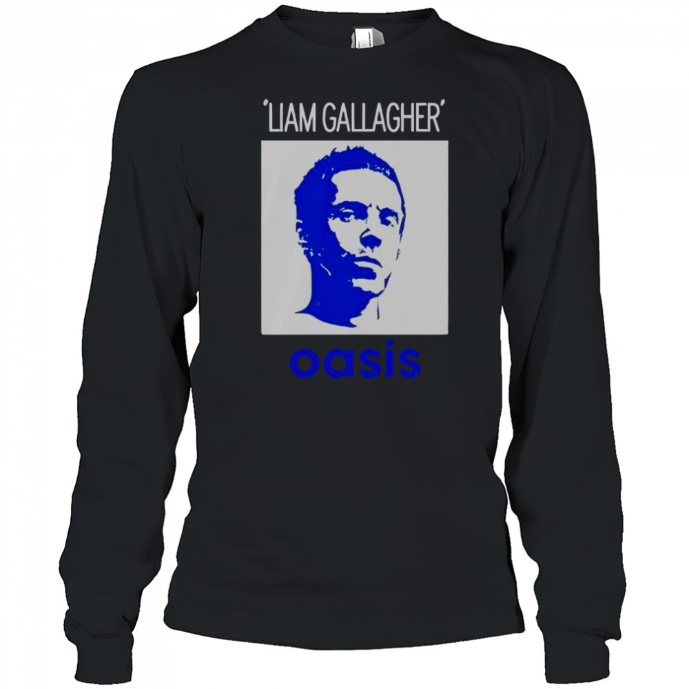 Liam Gallagher Oasis Portrait T-Shirt Long Sleeved