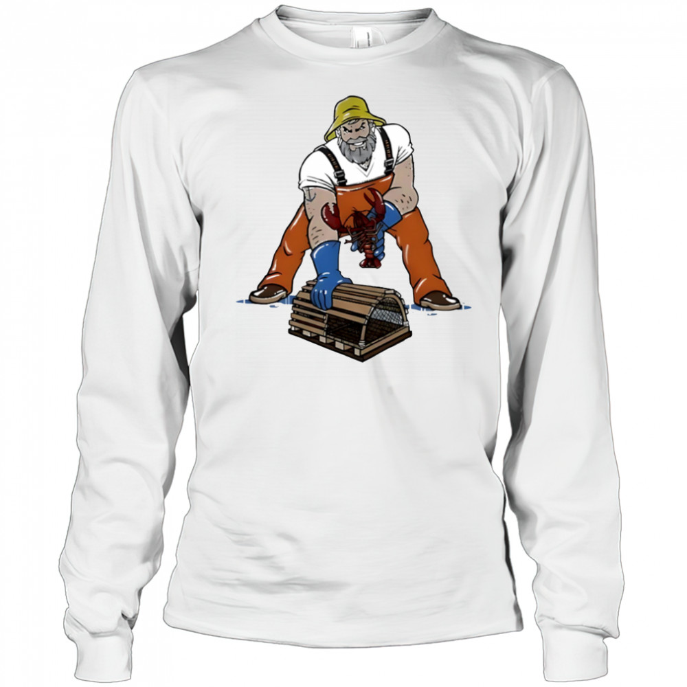 Lobsterman three point stance shirt Long Sleeved