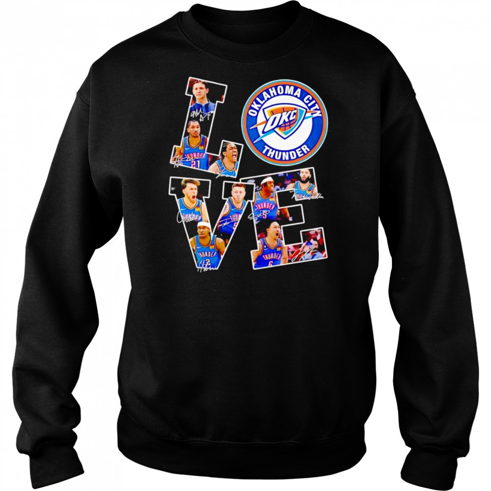 Love OKC Thunder signature shirt Hoodie