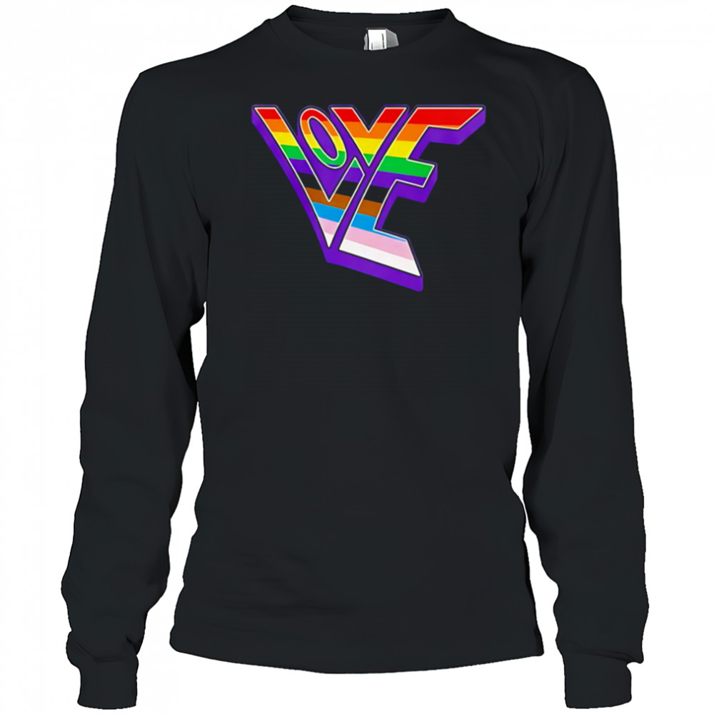 Love pride design shirt Long Sleeved