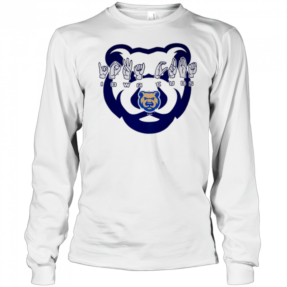 Lowa Cubs hand sign shirt Long Sleeved