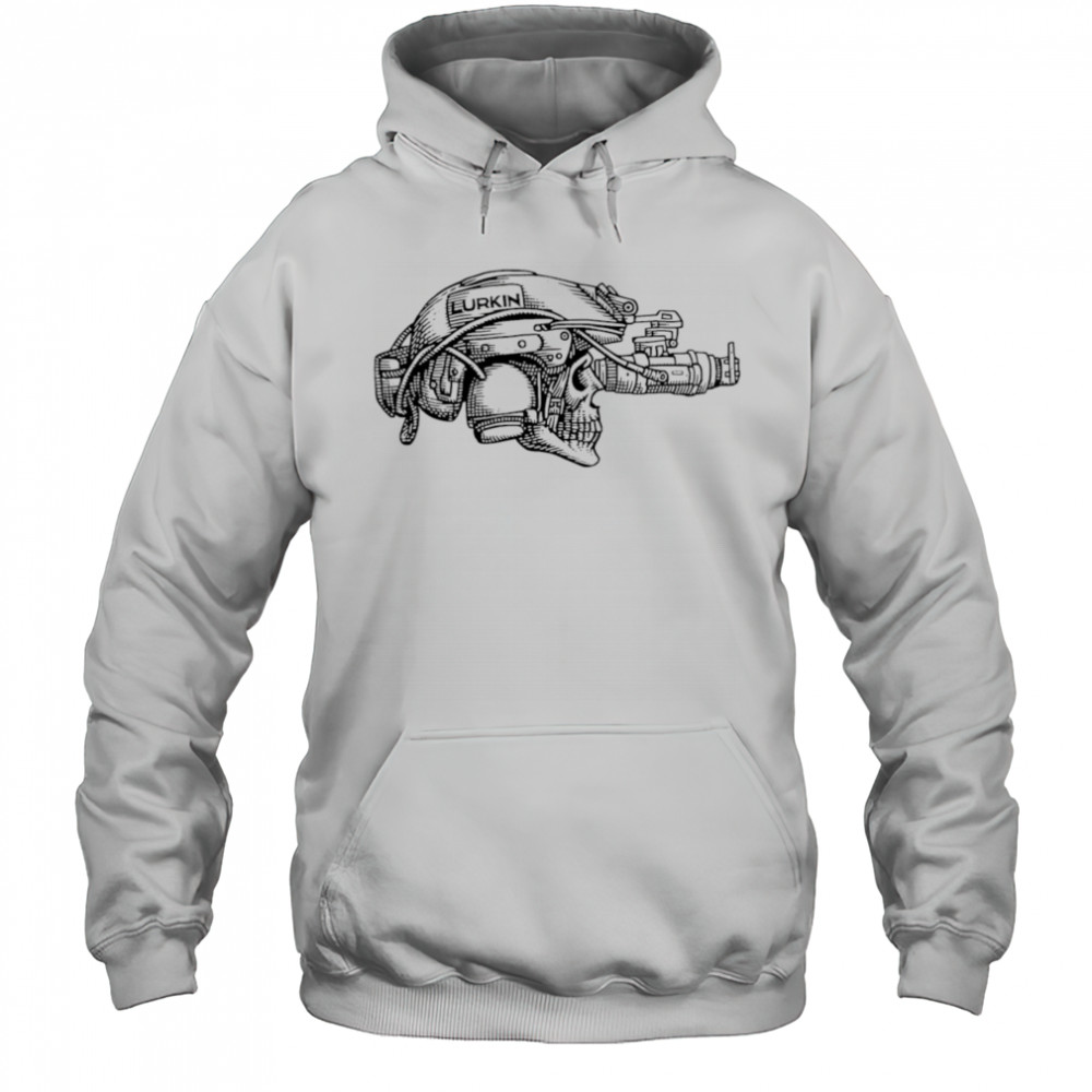 Lurkin Apparel skull shirt Hoodie