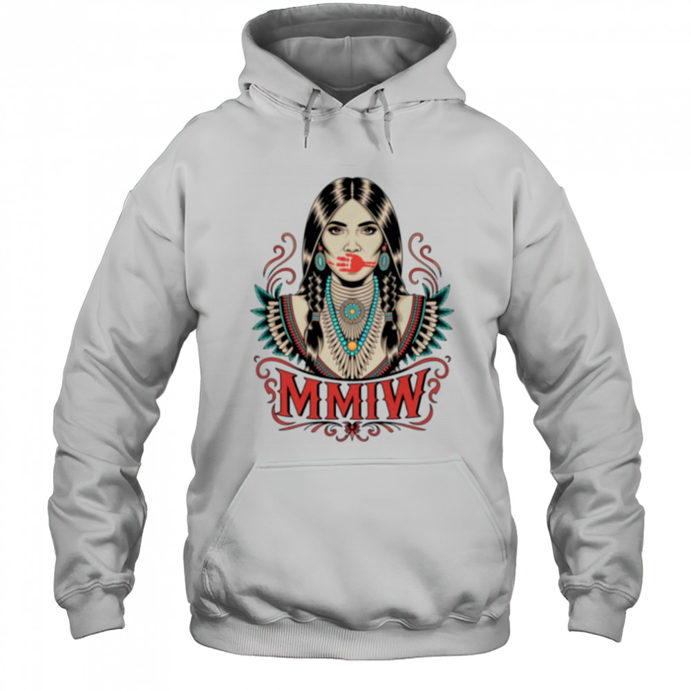 MMIW Missing & Murdered Indigenous Women Awareness Red Hand Long Sleeve T Shirt Hoodie