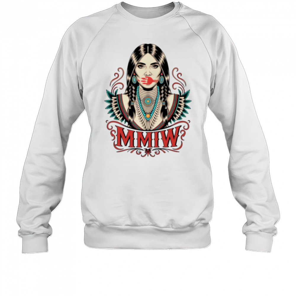 MMIW Missing & Murdered Indigenous Women Awareness Red Hand Long Sleeve T Shirt Sweatshirt