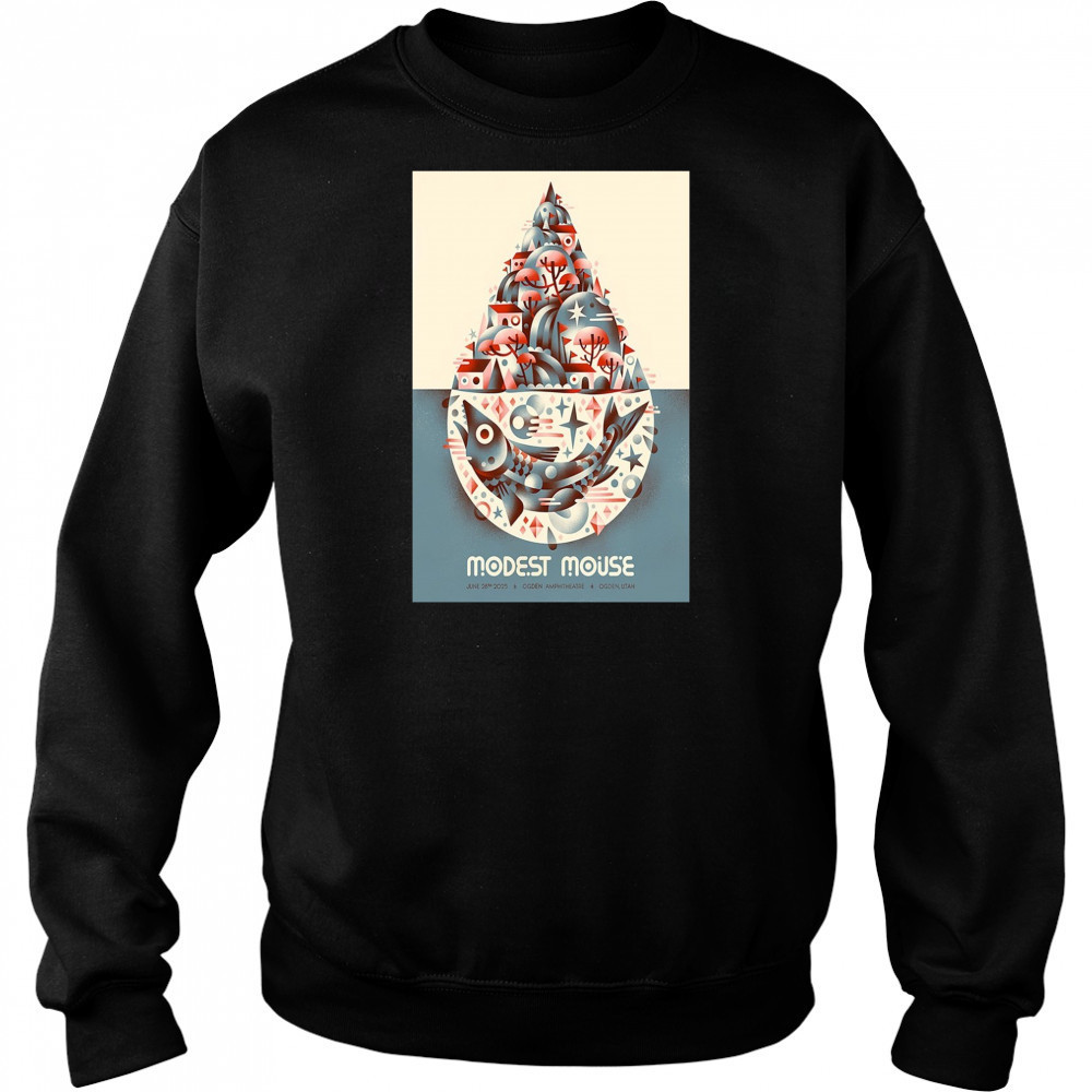 Modest Mouse On June 28 2025 Ogden Amphitheater Show Poster T-Shirt Hoodie