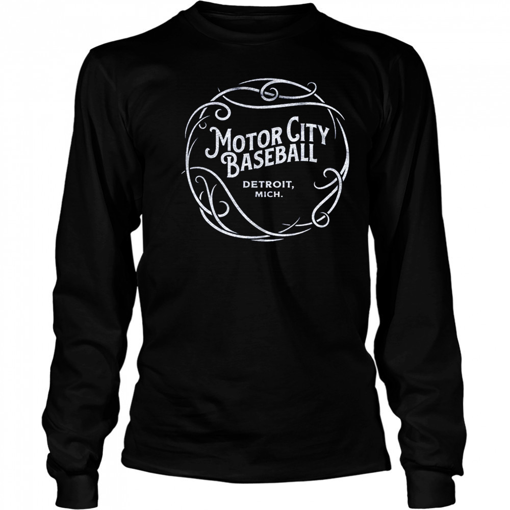 Motor City Baseball Detroit Mich shirt Long Sleeved