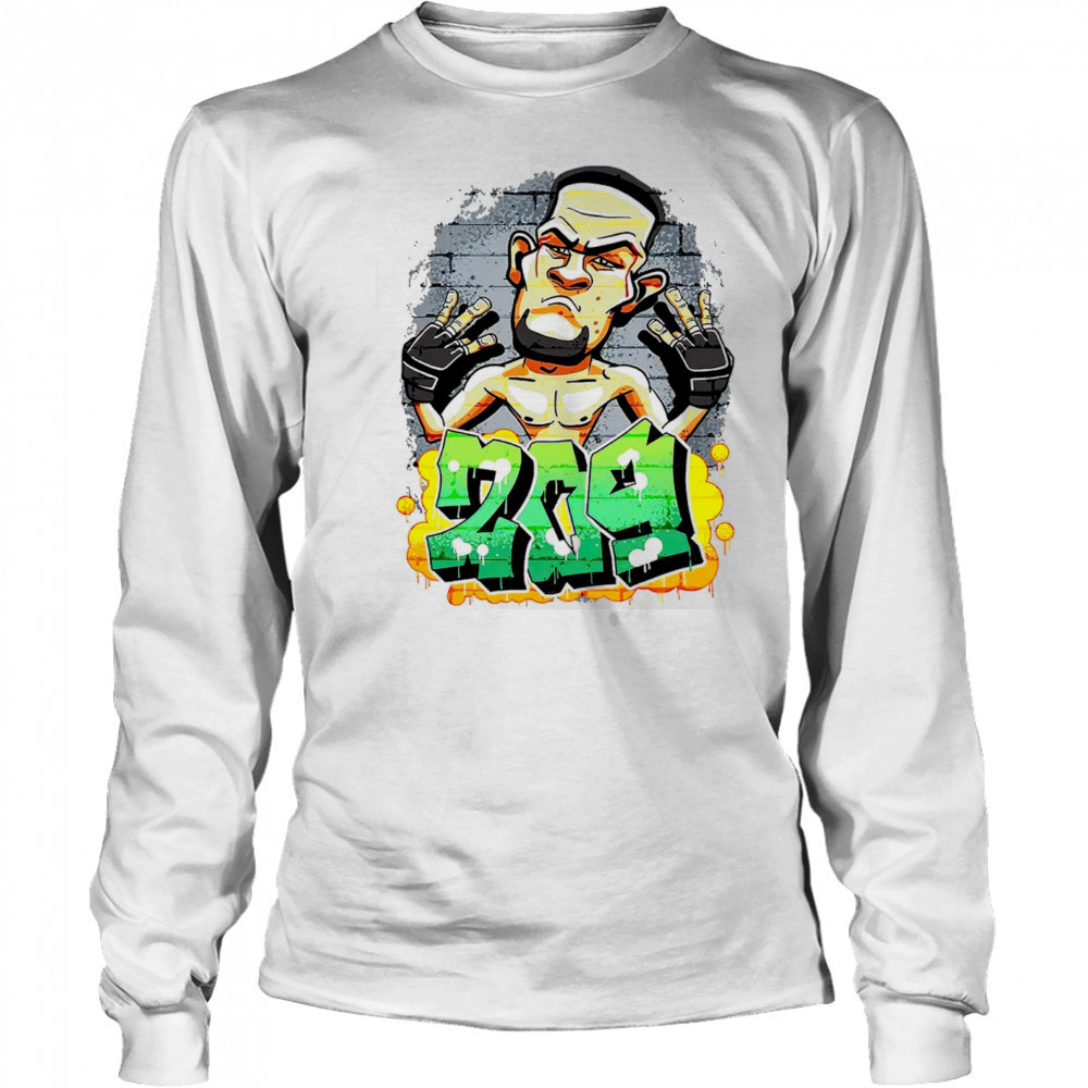 Nate Diaz Stockton 209 graffiti shirt Long Sleeved