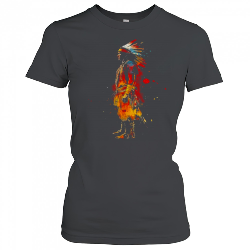 Native American Pride Indian Chief Colourful Artwork T Shirt Women's T-shirt