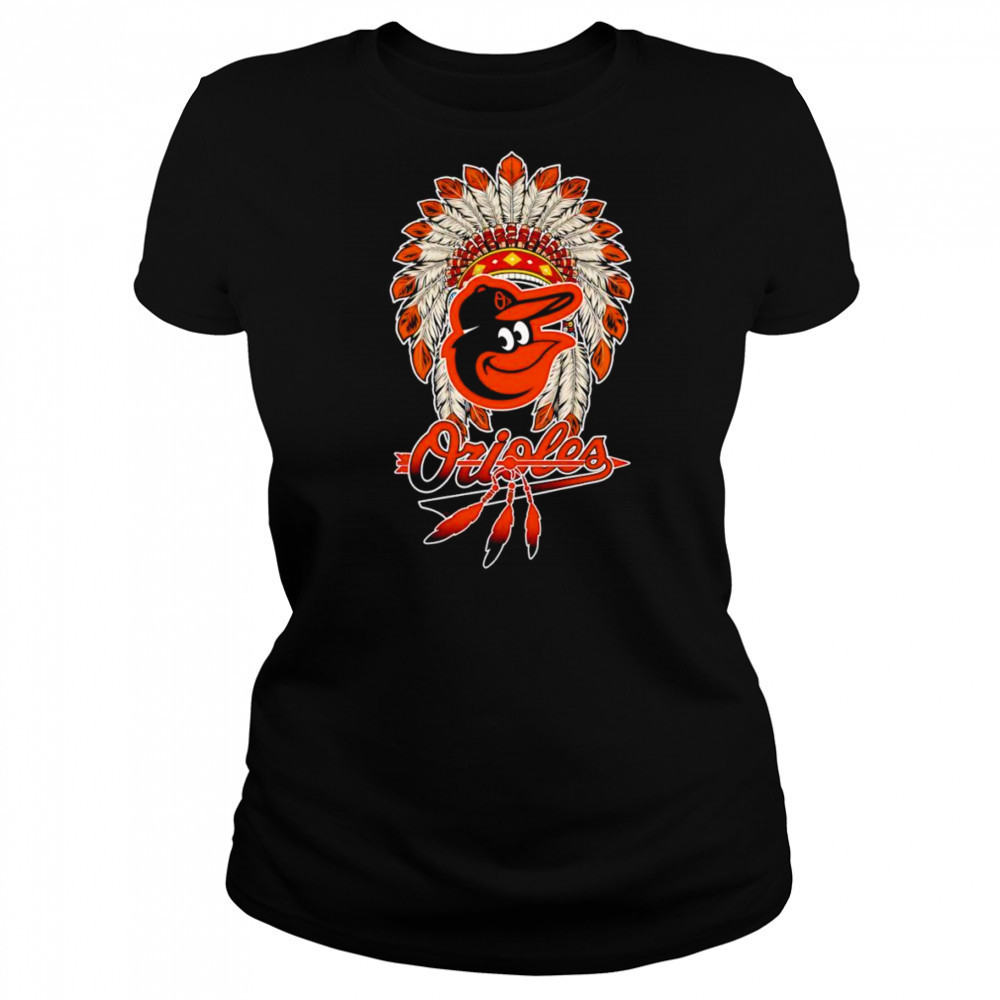 Native Chief headdress Baltimore Orioles shirt Women's T-shirt