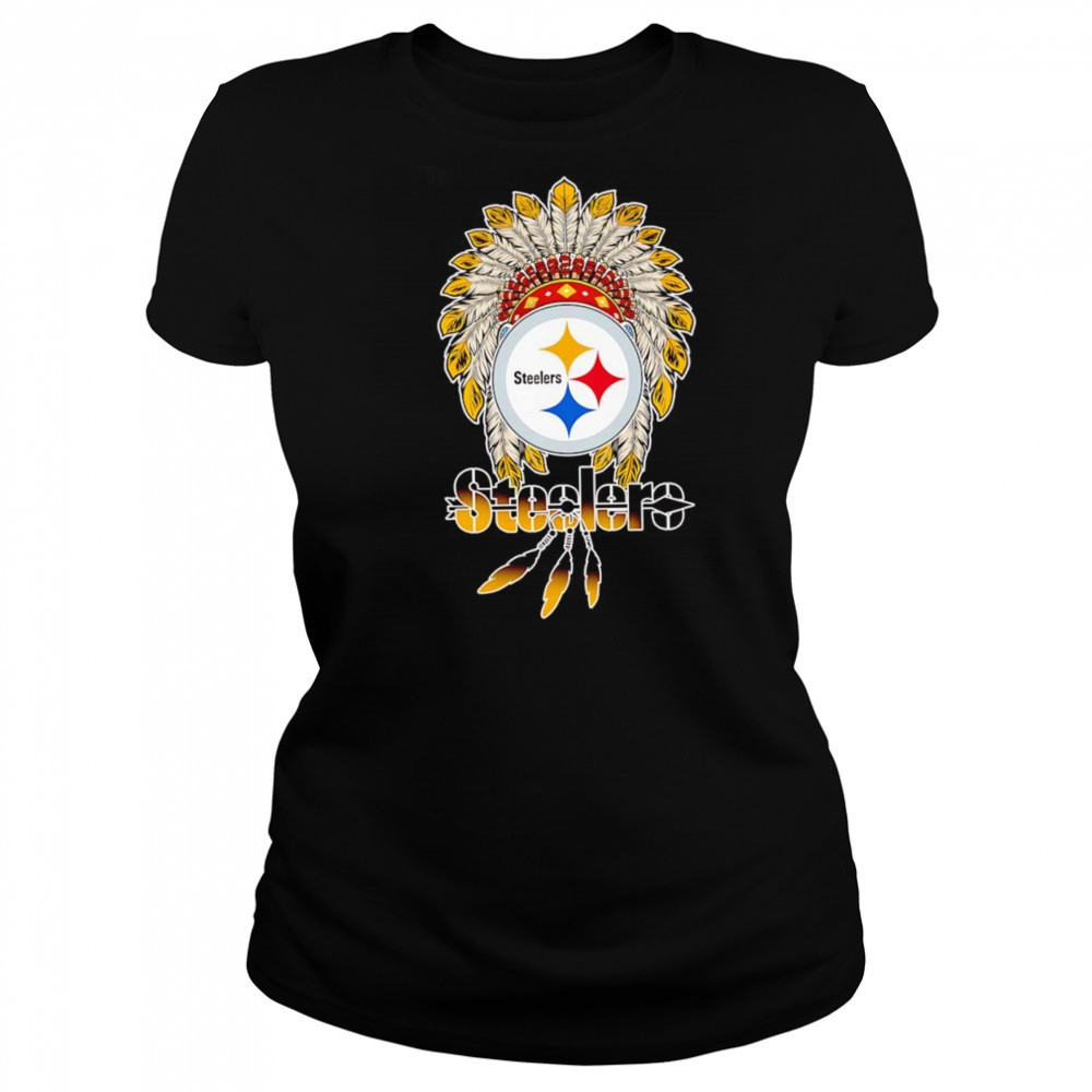 Native Chief headdress Pittsburgh Steelers shirt Women's T-shirt