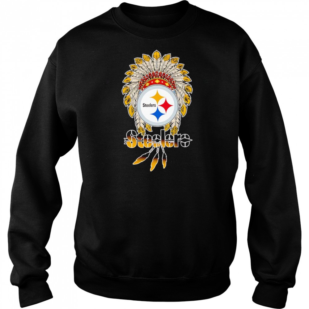 Native Chief headdress Pittsburgh Steelers shirt Hoodie