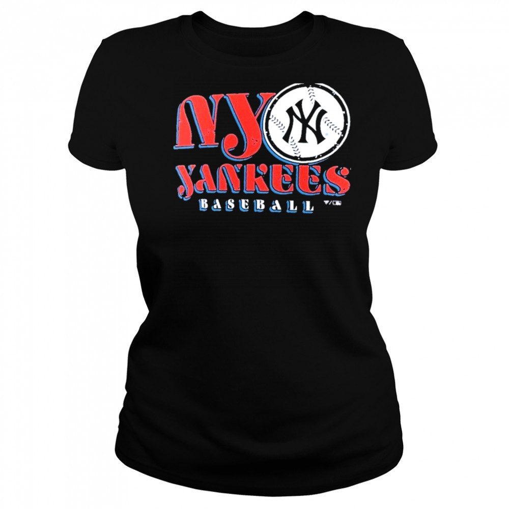 New York Yankees Navy Bodega Paint T-Shirt Women's T-shirt