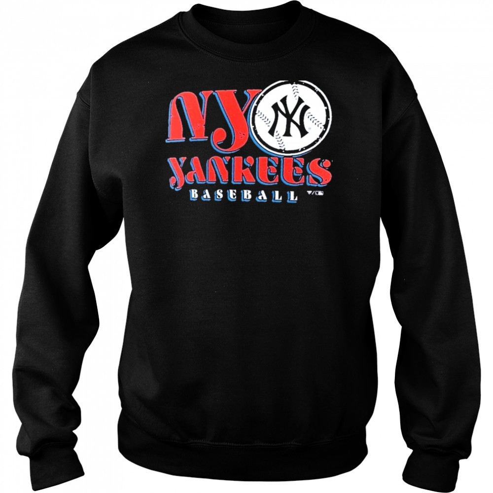 New York Yankees Navy Bodega Paint T-Shirt Hoodie