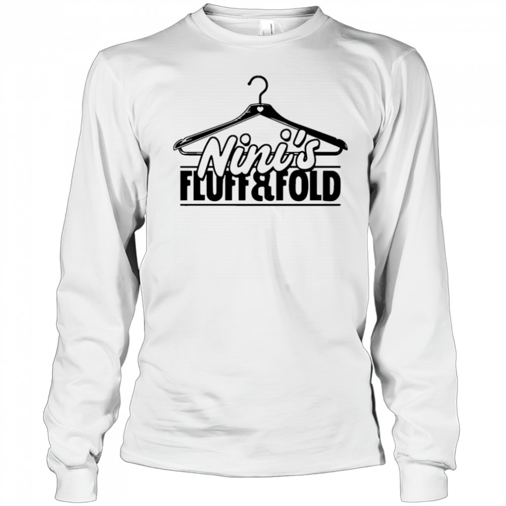 Nini’s fluff and fold logo shirt Long Sleeved