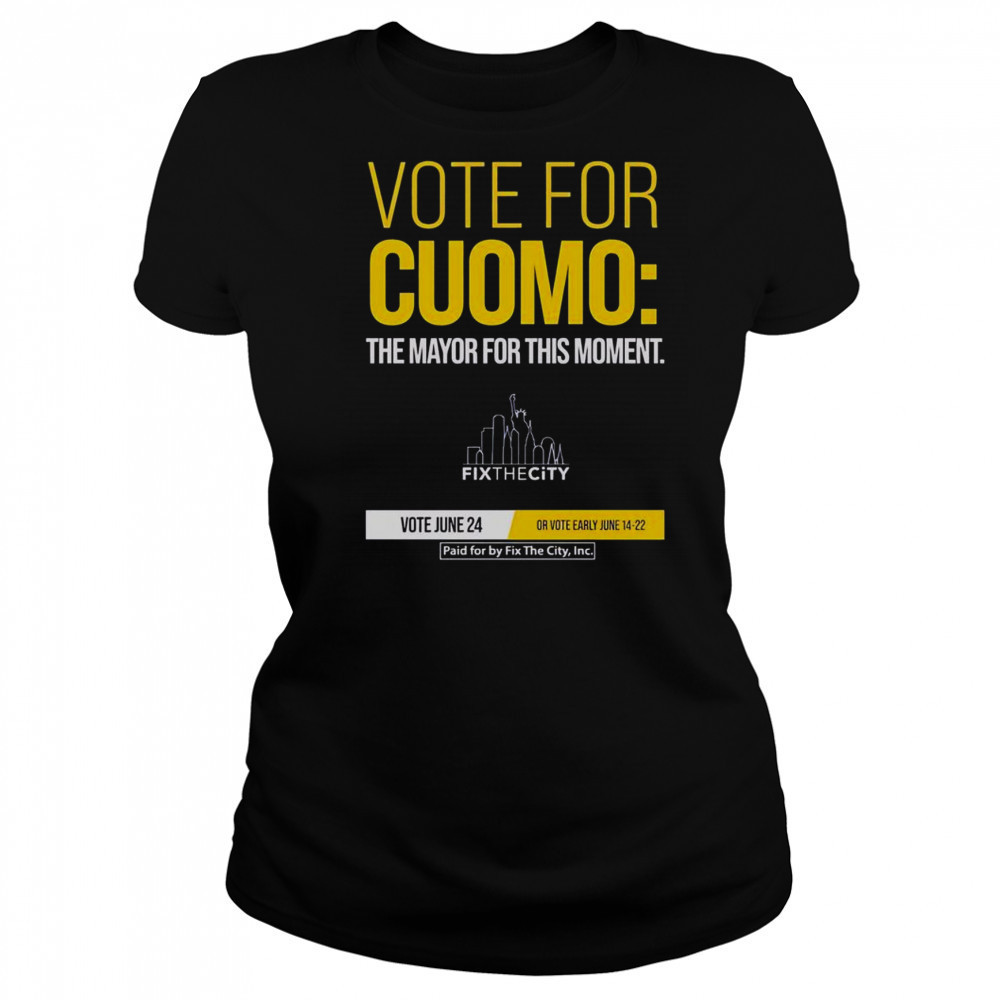 Official Vote For Cuomo The Mayor For This Moment T-Shirt Women's T-shirt