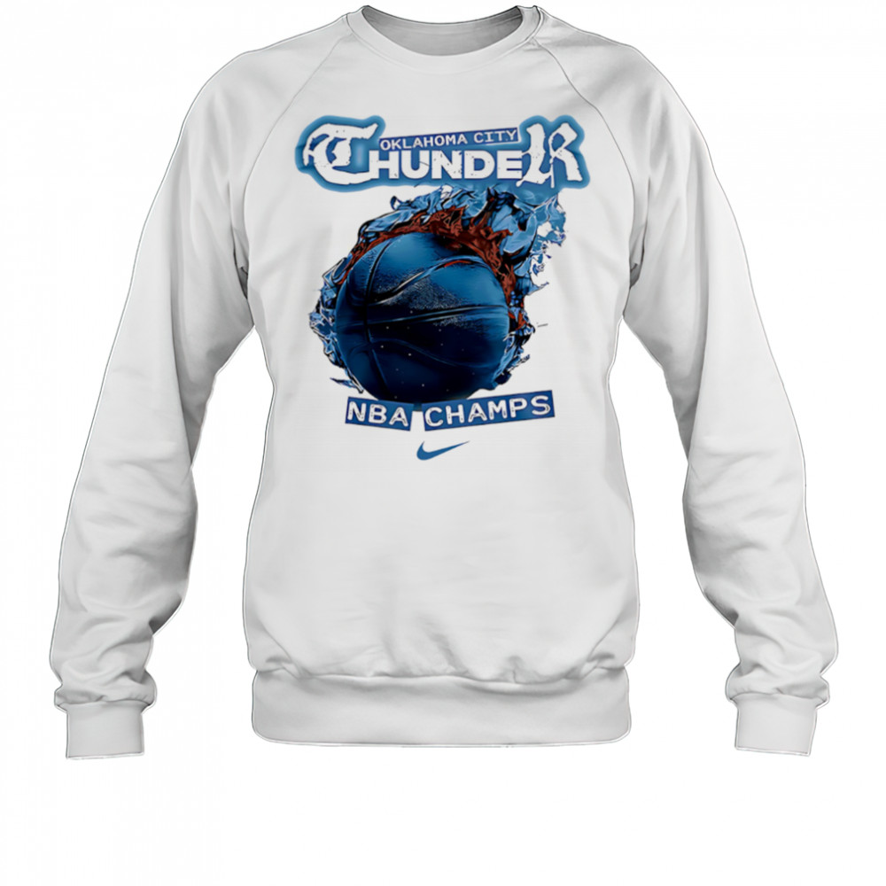 Oklahoma City Thunder NBA Champs 2025 block shirt Sweatshirt