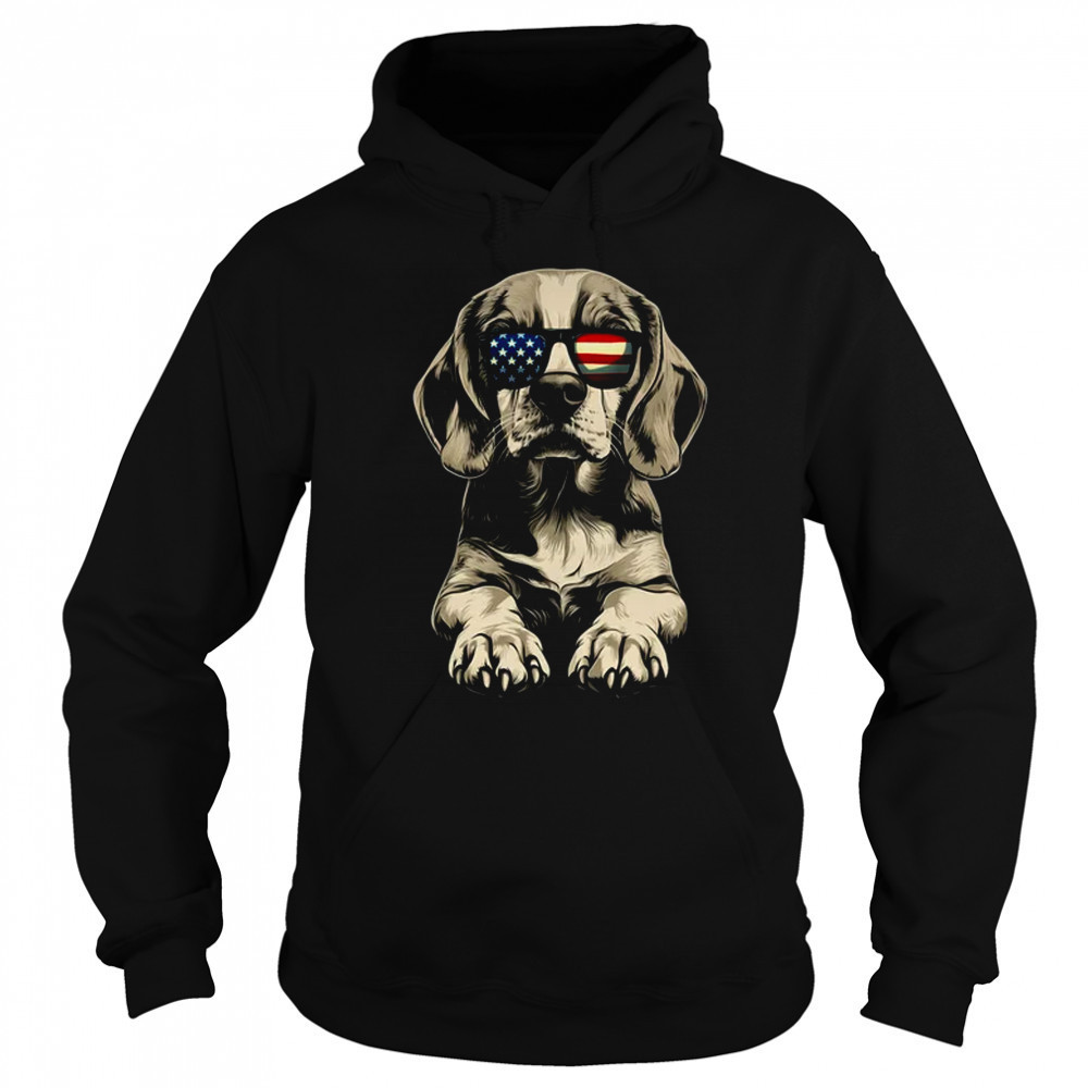 Patriotic Beagle Dog USA Flag 4th Of July shirt Sweatshirt