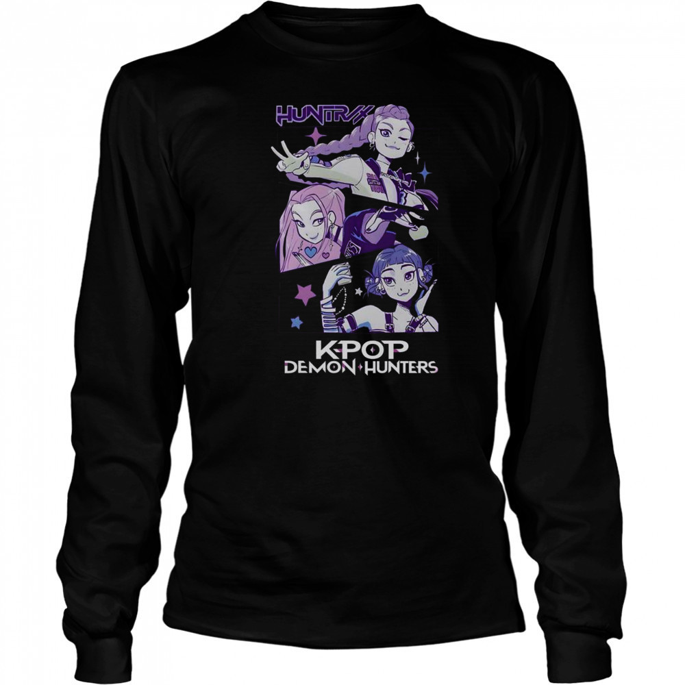 Pretty Kpop Demon Hunters Huntrix T-Shirt Long Sleeved