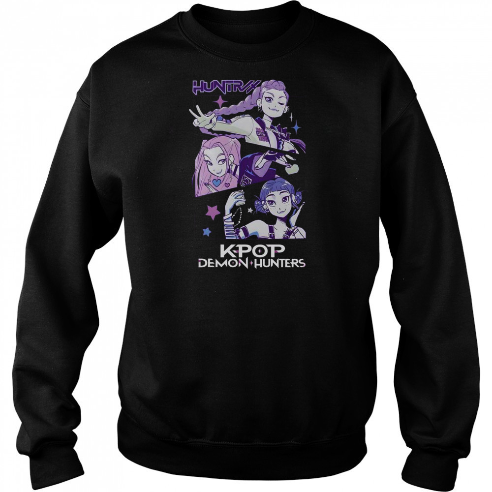 Pretty Kpop Demon Hunters Huntrix T-Shirt Hoodie