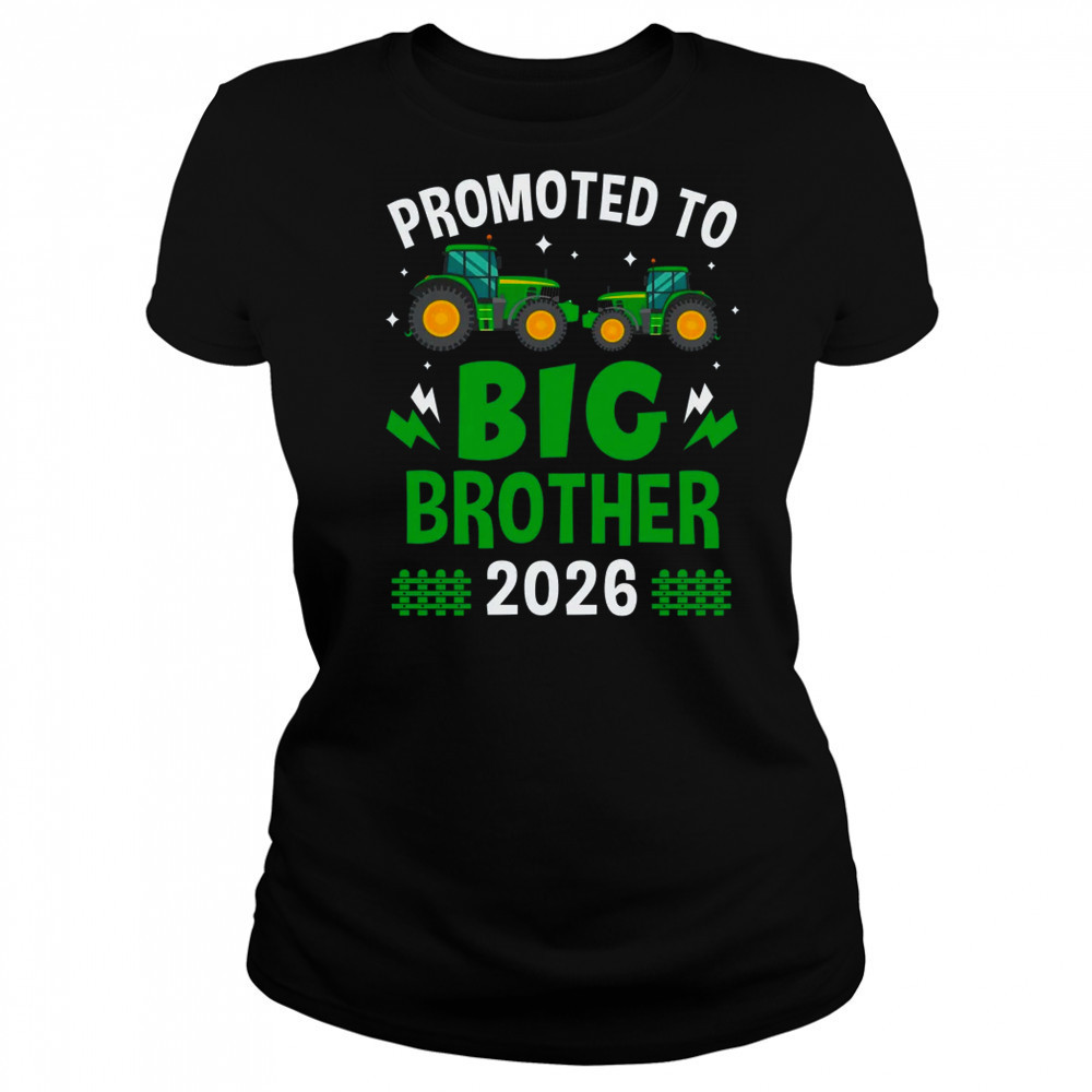 Promoted To Big Brother 2026 Farm Tractors Boys shirt Women's T-shirt