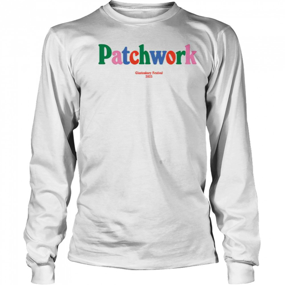Pulp Patchwork Glastonbury Festival 2025 T-Shirt Long Sleeved