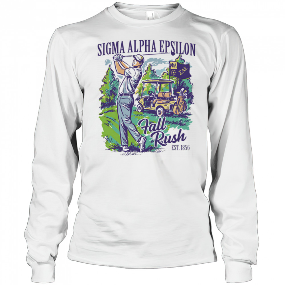 Sigma Alpha Epsilon Fall Rush Golf shirt Long Sleeved
