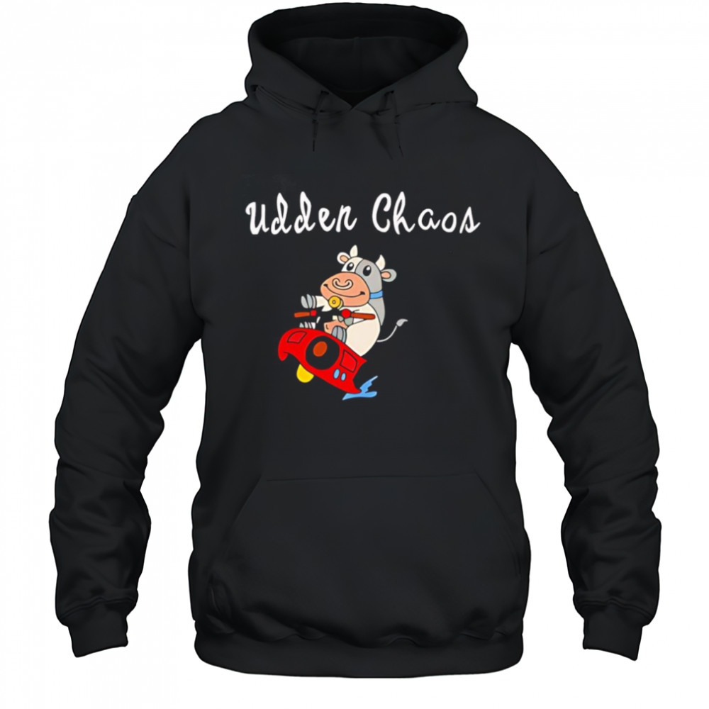 Simply udder chaos cow shirt Hoodie