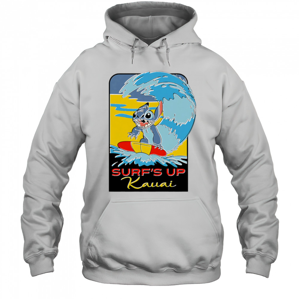 Stitch Surf up kawai summer shirt Hoodie