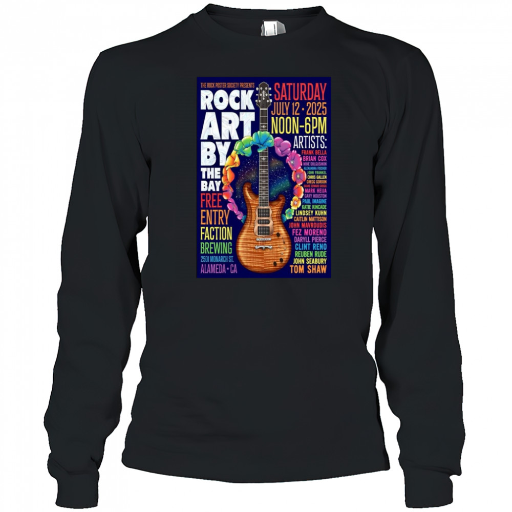 The Rock Poster Society Alameda CA July 12 2025 Poster T-Shirt Long Sleeved