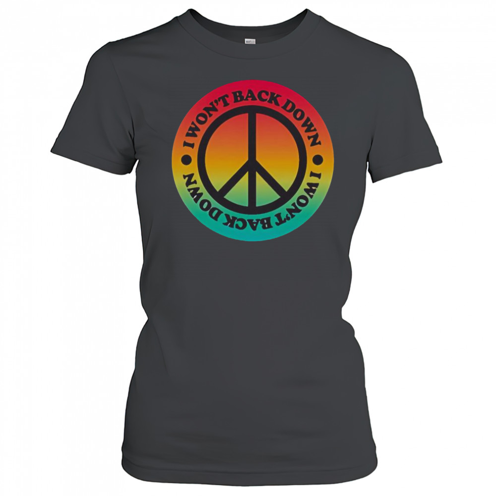 Top Tom Petty I Won’t Back Down Peace T-Shirt Women's T-shirt