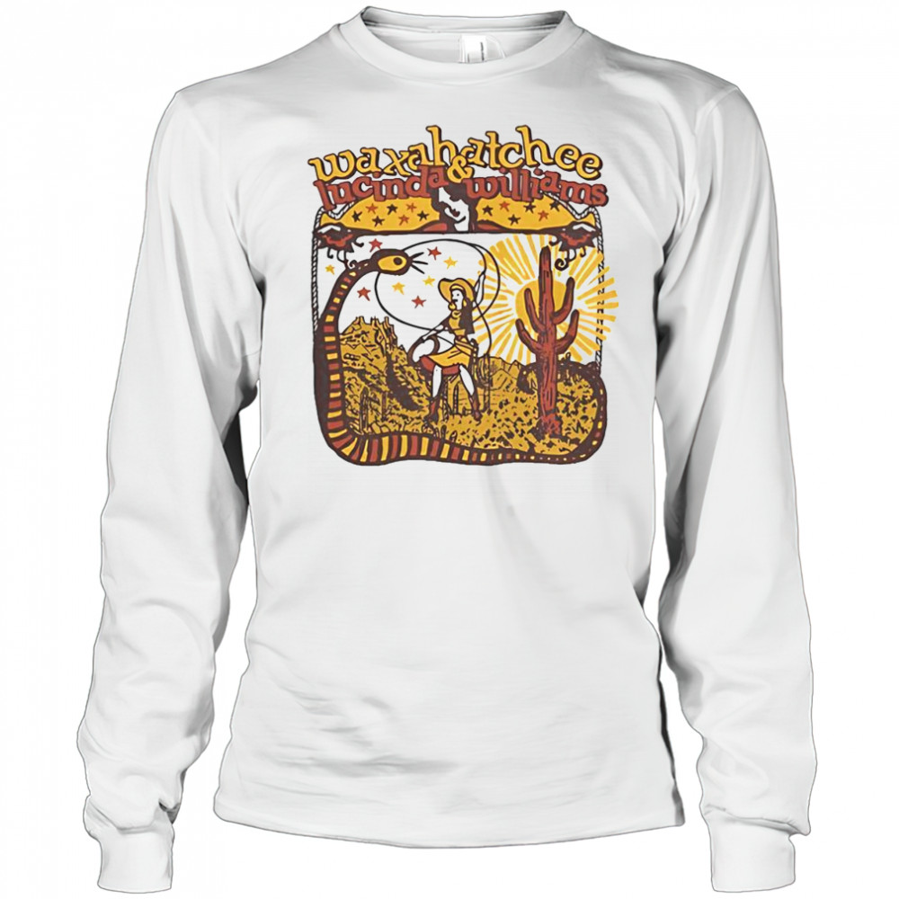 Top Waxahatchee Lucinda And Williams Luck Event 2025 Cowgirl Desert T-Shirt Long Sleeved