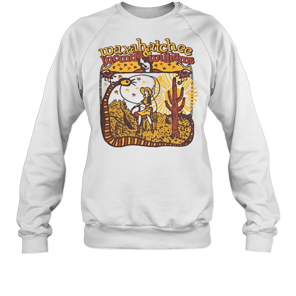 Top Waxahatchee Lucinda And Williams Luck Event 2025 Cowgirl Desert T-Shirt Sweatshirt