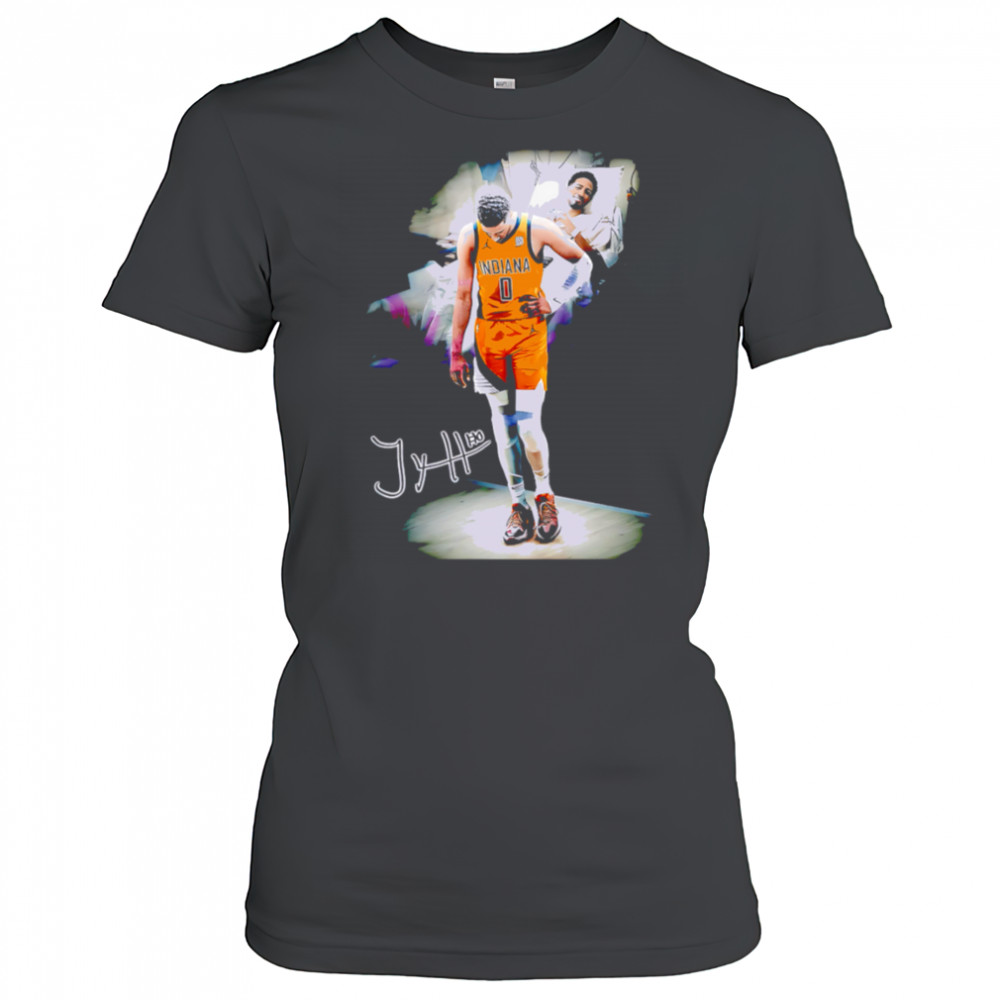 Tyrese Haliburton 2025 Indiana Pacers Emotional Tribute shirt Women's T-shirt