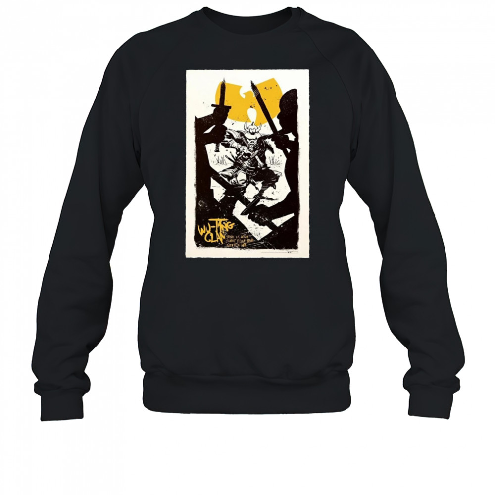 Wu-Tang Clan June 28 2025 Climate Pledge Arena Seattle WA Poster T-Shirt Sweatshirt