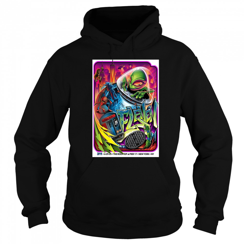 311 Poster June 29 2025 Rooftop at Pier 17 New York NY T-Shirt Sweatshirt
