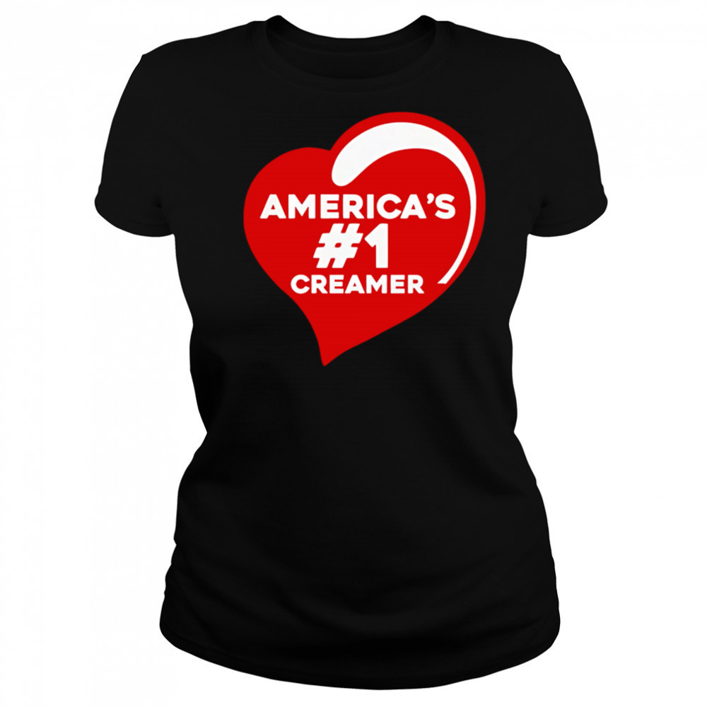 America’s #1 Creamer heart shirt Women's T-shirt