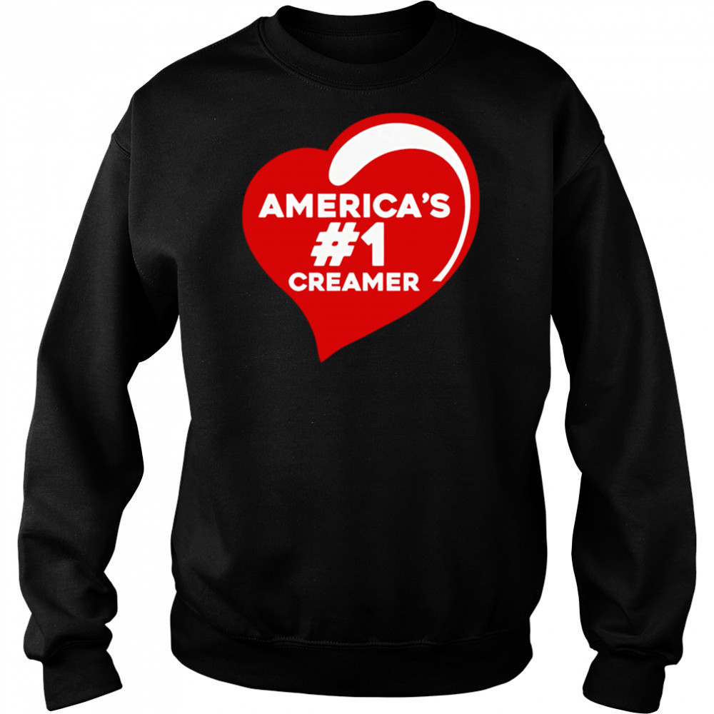 America’s #1 Creamer heart shirt Hoodie