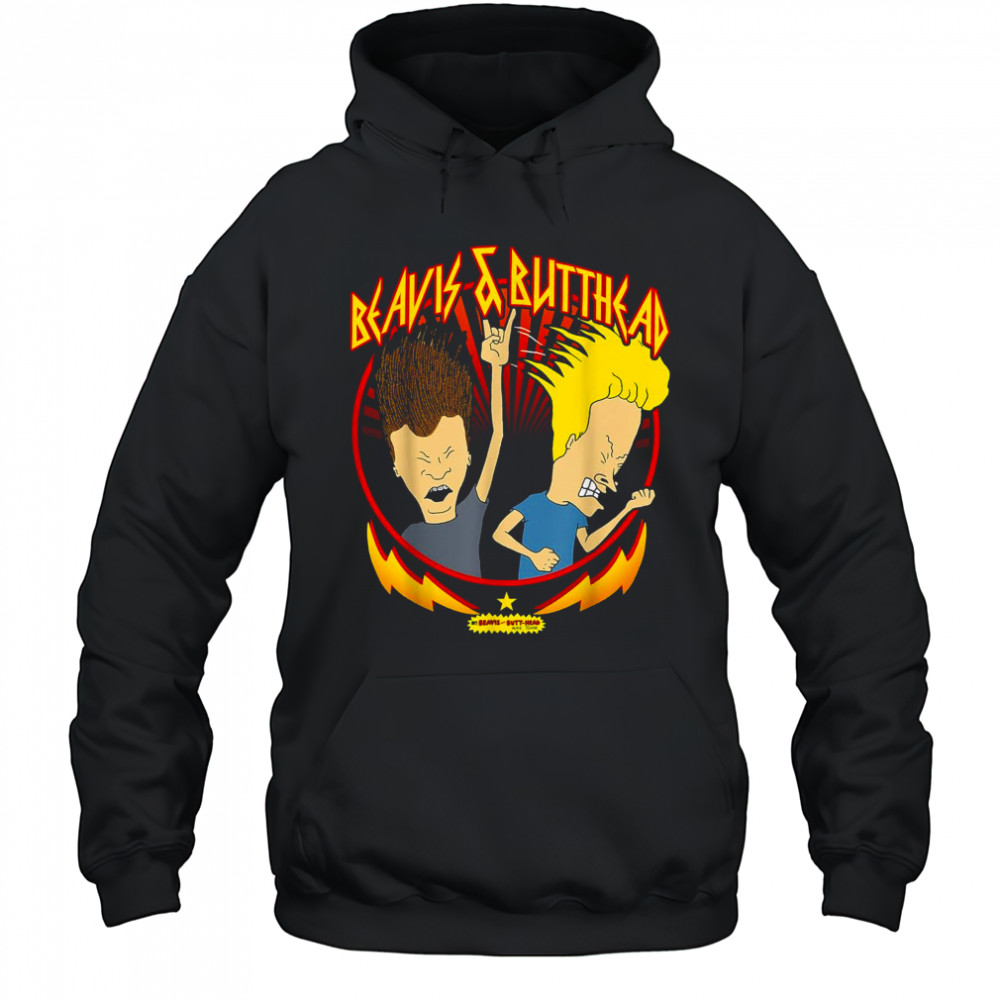 Beavis And Butt Head Metal Colors Rock Out T-Shirt Hoodie