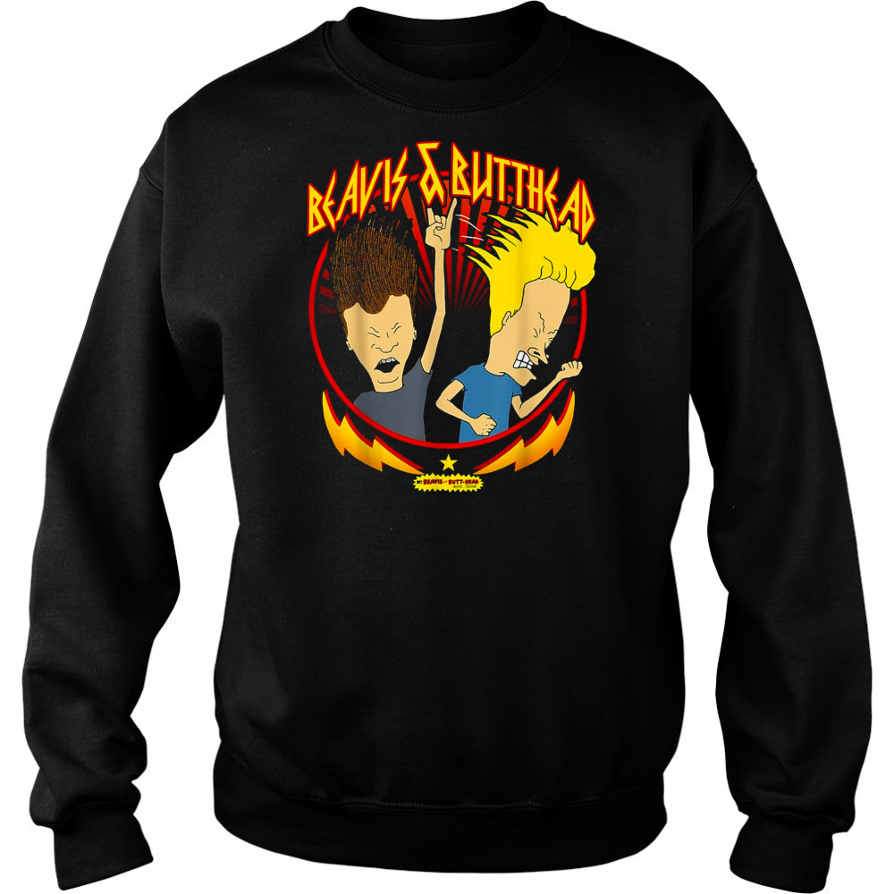 Beavis And Butt Head Metal Colors Rock Out T-Shirt Hoodie