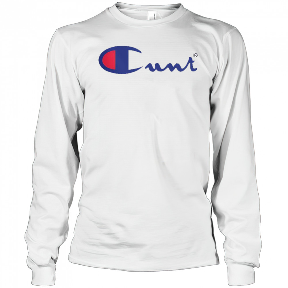 Champion Cunt Logo T-Shirt Long Sleeved