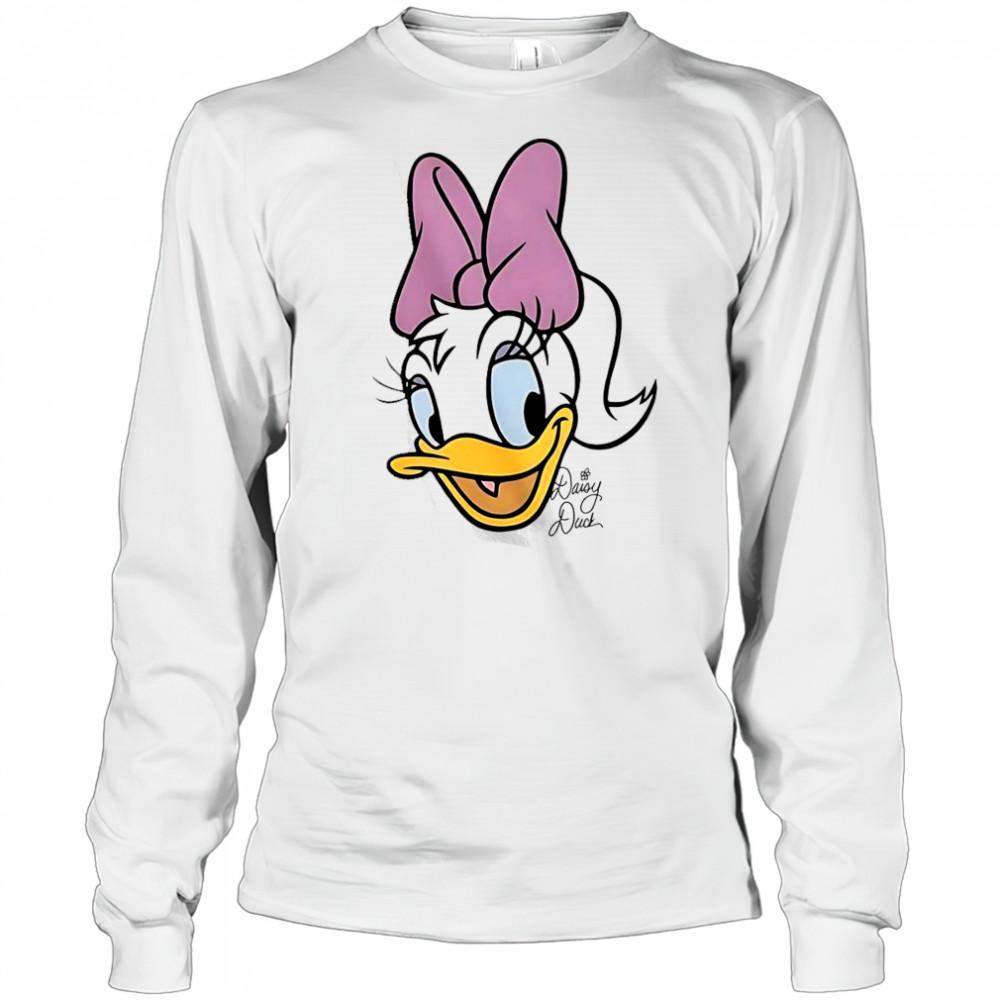 Daisy Duck Disney Big Face T-Shirt Long Sleeved